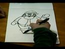 Noel Karakter Karikatür Çizmek İçin Nasıl: Nasıl Botlar Üzerinde Santa Beraberlik İçin Resim 3