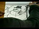 Noel Karakter Karikatür Çizmek İçin Nasıl: Bir Çizgi Film Kardan Adam Detay Ayarı Ekleme Resim 4