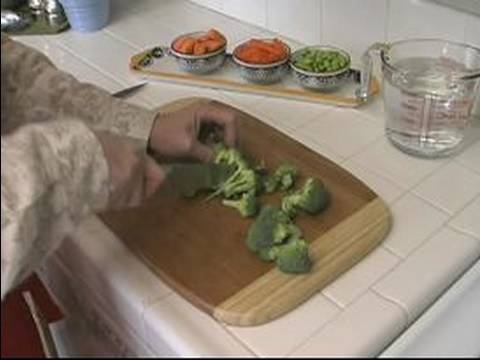 Nasıl Asya Sebze : Asya Sebze Brokoli Ve Tatlı Patates Hazırlama 