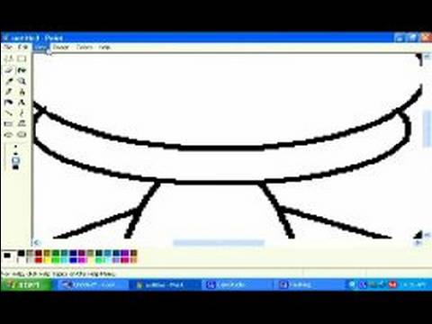 Zoom Aracı Microsoft Paint Nasıl Kullanılır Microsoft Paint'te Karikatür Hayvanlar Çizim :  Resim 1