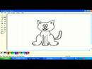 Microsoft Paint'te Karikatür Hayvanlar Çizim: Ms Paint İçinde Bir Karikatür Kedi Yüz Çizmek İçin Nasıl: Pt. 2