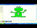 Ms Paint'te Çizgi Film Kurbağa Çizmek İçin Nasıl Microsoft Paint'te Karikatür Hayvanlar Çizim : 