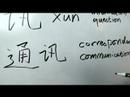Çince Yazma Konusunda: Radikaller Vıı: Çin Radikaller Yazma Konusunda: Xun 4 Sormak Resim 3