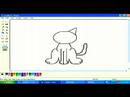 Microsoft Paint'te Karikatür Hayvanlar Çizim: Bir Karikatür Kedi Kulakları Ms Paint'te Çizim Yapmak Nasıl Resim 3