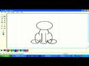 Ms Paint'te Çizgi Bir Kedi Çizmek İçin Nasıl Microsoft Paint'te Karikatür Hayvanlar Çizim :  Resim 3