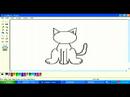 Microsoft Paint'te Karikatür Hayvanlar Çizim: Bir Karikatür Kedi Kulakları Ms Paint'te Çizim Yapmak Nasıl Resim 4
