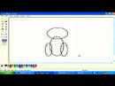 Microsoft Paint'te Karikatür Hayvanlar Çizim: Çizgi Film Kedinin Alt Beden Ms Paint'te Çizim Yapmak Nasıl Resim 4