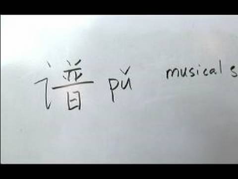 Çince Yazma Konusunda: Radikaller Vııı: Çin Radikaller Yazma Konusunda: Pu 3 Müzikal Puanı
