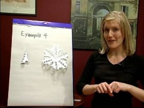 Nasıl Kağıt Kar Tanesi Yapmak: Noel Ağacı Kağıt Kar Tanesi Örnek