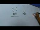 Çin Semboller Iı Hayvan Yazma Konusunda: "balık" Çince Semboller Yazmak İçin Nasıl Resim 3
