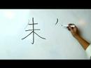 Çince Yazma Konusunda: Radikaller Iıı: Çin Radikaller "zhu 1 Bir Soyadı" Yazmak İçin Nasıl Resim 4