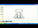 Microsoft Paint'te Karikatür Hayvanlar Çizim: Çizgi Film Kedinin Ön Çizmek İçin Nasıl Ms Boya Paws Resim 4