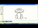 Microsoft Paint'te Karikatür Hayvanlar Çizim: Çizgi Film Kurbağanın Alt Beden Ms Paint'te Çizim Yapmak Nasıl Resim 4