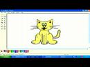 Ms Paint'te Bir Karikatür Kedi Rengi Nasıl Microsoft Paint'te Karikatür Hayvanlar Çizim :  Resim 4