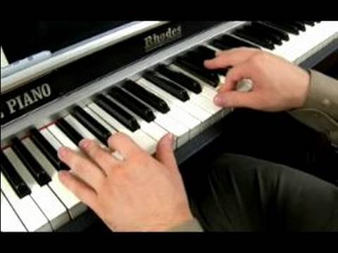 D Tuşuna Blues Piyano : re Majör Blues Ölçek 5 Akor Oynarken Piyano 