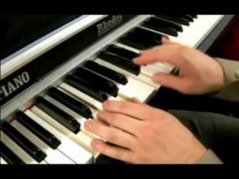 Temel C Blues Piyano : do Majör Blues Ölçeği 4 Akor Oynarken Piyano  Resim 1