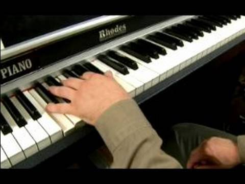 Temel C Blues Piyano : do Majör Blues Ölçek 1 Akor Oynarken Piyano  Resim 1