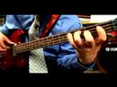Bas Gitar Çalıyor: Düz: Ölçek A Görsel Düz Bir Bas Gitar Ölçekte