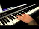 Blues B Anahtarı Piyano : Piyano B Büyük Blues Ölçeği 4 Akor Oyun 