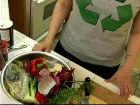 Polenta Yeşil Mutfak Pişirmek Nasıl: Yeşil Polenta Tarifi Yemek Pişirirken Bir Çöp Kase Kullanarak Resim 1