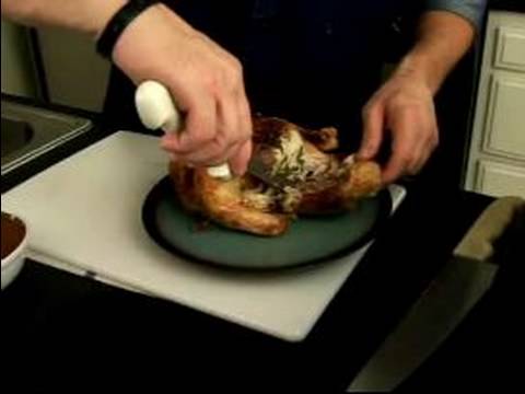 Tarifi İçin Herb Kavrulmuş Pan Soslu Tavuk: Tavuk Oyma İçin Herb Kavrulmuş Tavuk Tarifi