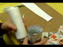 Yapıştırıcı Şerit Konteyner Zanaat Yapmak İçin Nasıl Vazo : Vazo İçin Kağıt Şerit Kaplama Alt  Resim 3