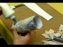 Yapıştırıcı Şerit Konteyner Zanaat Yapmak İçin Nasıl Vazo : Kağıt Şerit Vazo İçin Üçüncü Katman Uygulama  Resim 4