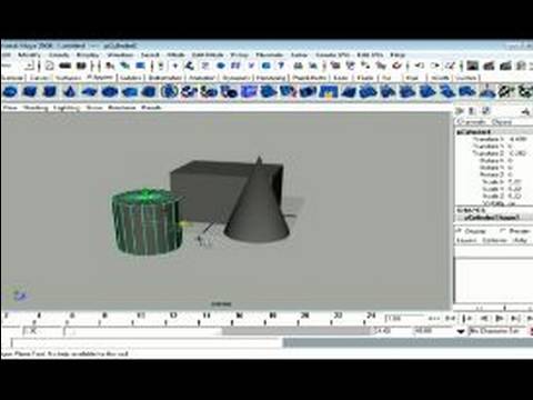 Autodesk Maya 3D Yazılım Eğitimi: Nasıl Bir Silindir, Dikdörtgen Ve Piramit Yapmak Resim 1