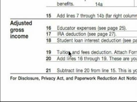 Nasıl Bir 1040A Vergi Formu Doldurun: 1040A Düzeltilmiş Brüt Gelir İpuçları Resim 1