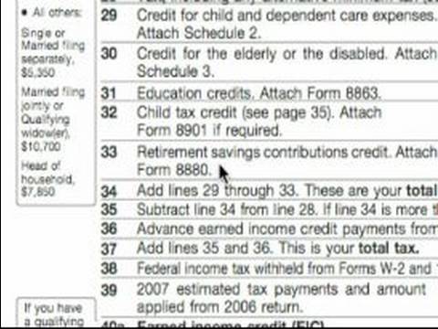 Nasıl Bir 1040A Vergi Formu Doldurun: 1040A Emeklilik Tasarrufu İpuçları Resim 1
