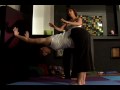 Restoratif Yoga Poses Öğrenin: Yoga Aşağı Doğru Köpek Duvar Asmak Resim 4