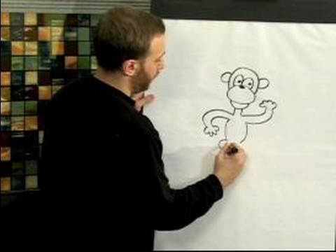 Kolay Karikatür Çizim: Nasıl Bir Çizgi Film Monkey Beraberlik İçin