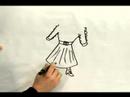 Kolay Karikatür Çizim: Çizgi Filmlerde Kadın Giyim Çizmek İçin Nasıl Resim 3
