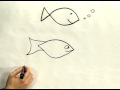Kolay Karikatür Çizim: Nasıl Bir Çizgi Film Balık Beraberlik İçin Resim 3