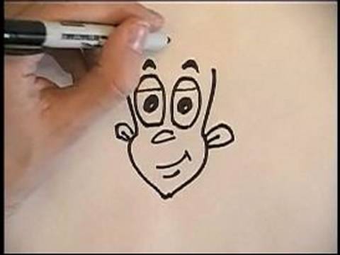 Çizgi Film Karakterleri Çizmek İçin Nasıl: Nasıl Bir Çizgi Film Karakteri Üzerinde Baş Beraberlik İçin Resim 1