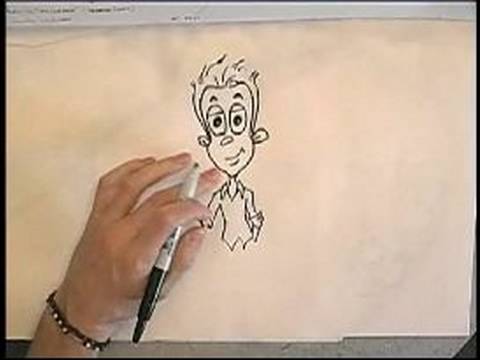 Çizgi Film Karakterleri Çizmek İçin Nasıl: Vücut Üzerinde Bir Çizgi Film Karakteri Çizmek İçin Nasıl Resim 1