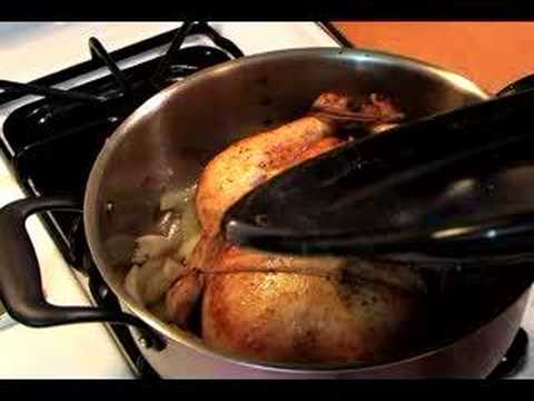 Nasıl Cook Poule Au Pot (Bir Tencerede Tavuk) Yapılır: Nasıl Tavuk Fırın İçin Hazırlamak İçin Resim 1