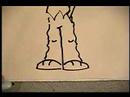 Çizgi Film Karakterleri Çizmek İçin Nasıl: Ayak Üzerinde Bir Çizgi Film Karakteri Çizmek İçin Nasıl Resim 4