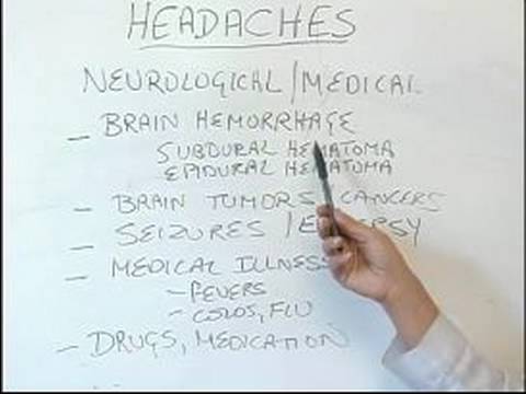 Nasıl Ve Baş Ağrısı Azaltmak İçin : Baş Ağrısı İçin Tıbbi Nedenleri  Resim 1