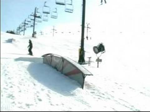 Parkta Snowboard Hile Yapmak Nasıl : 50-50 Snowboard Frontside Boardslide Nasıl 