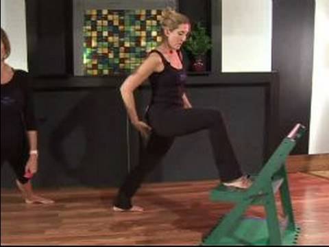Pilates Egzersiz Küçük Ağırlıkları İle Kol: Pilates Lunges Küçük Ağırlıkları İle
