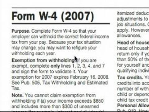 Temel Açıklama W-4 Vergi Formu: W-4 Vergi Formu Nedir? Resim 1