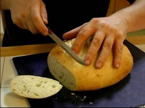 Tatlı Bruschetta Tatlı Tarifi: Bir Tatlı Bruschetta Tatlı Yapmayı Ekmek Dilimleme