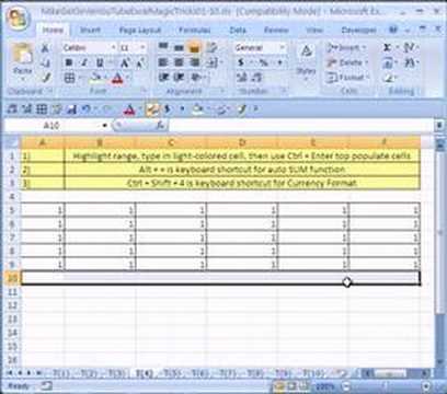 Excel Büyü Hüner #4: Topla İşlevini Klavye Hüner Resim 1