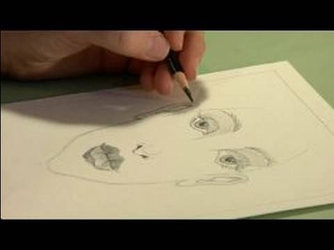 Nasıl Coquille Kağıt Üzerinde Bir Portre Çizmek : Bir Portre Kulakları Çizim  Resim 1