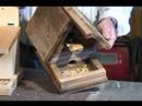Nasıl Bir Kuş Besleyici Yapmak İçin : Kuş Besleyici İçin Süslü Eski Ahşap Kullanılarak 