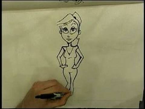 Nasıl Karikatür Kız Beraberlik İçin : Çizgi Film Kız Ayak Çizim  Resim 1