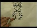 Karikatür Kız Beraberlik İçin Nasıl : Kalça Karikatür Çizmek İçin Nasıl  Resim 3