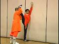 Shaolin Kung Fu'su Uzanır Ve Hamle: Yan Bacak İtme Shaolin Kung Fu Resim 3