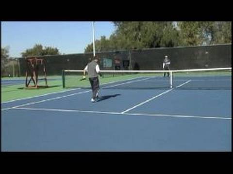 Tenis Çiftler Strateji: Bir Lob Çiftler Tenis Net Pozisyon Resim 1